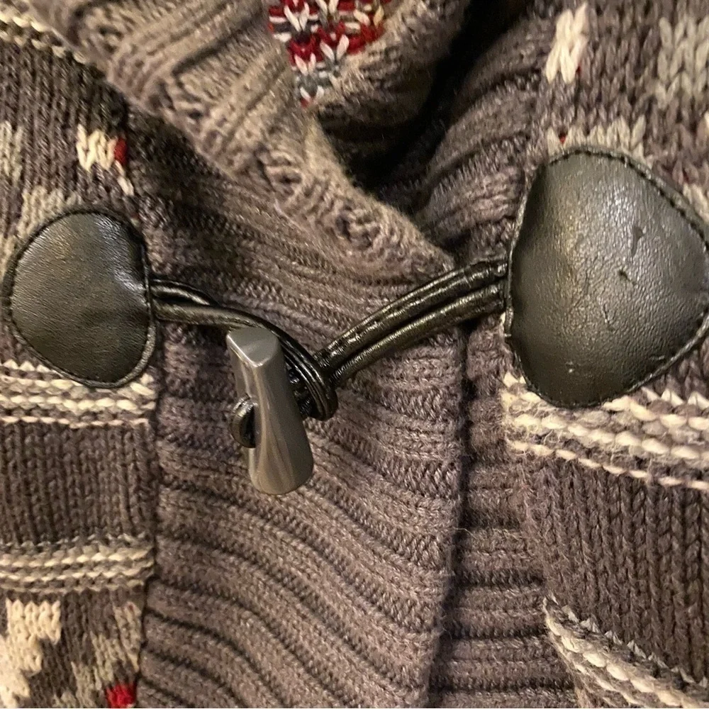 THE EAGLE’S EYE Girls Gray Patterned Knit Vest Size 7-8 Yrs